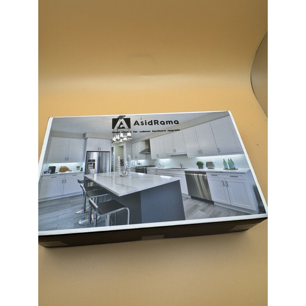 Asidrama 6-Pack Brushed Brass Cabinet Pulls - NEW